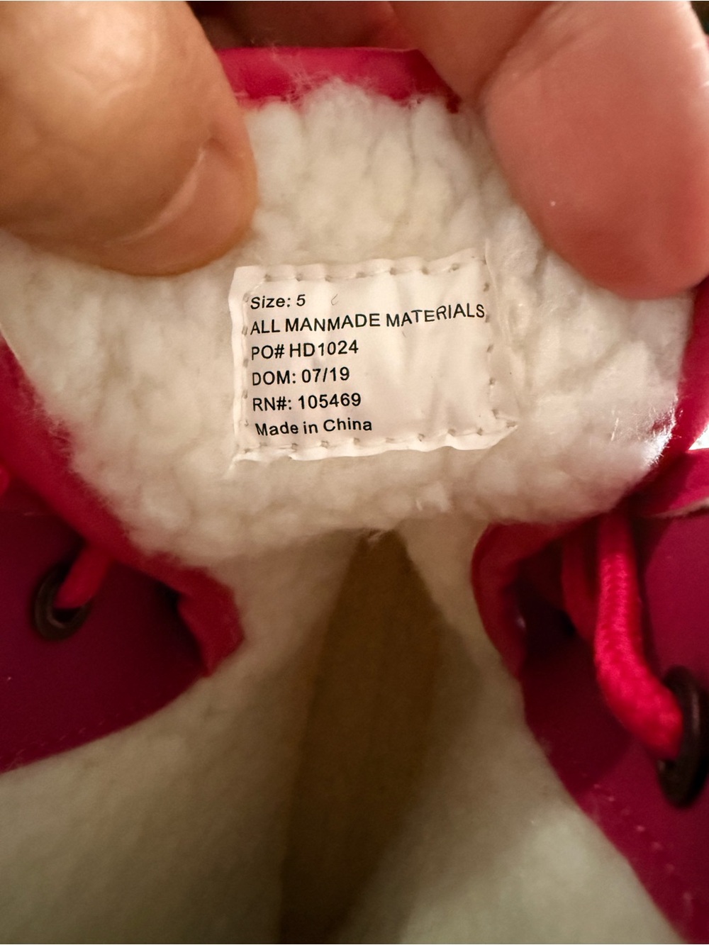 Rainbow Ombre Glitter Duck Boots Lace Up Sherpa Girl's. 
Size 5 - Picture 12 of 13
